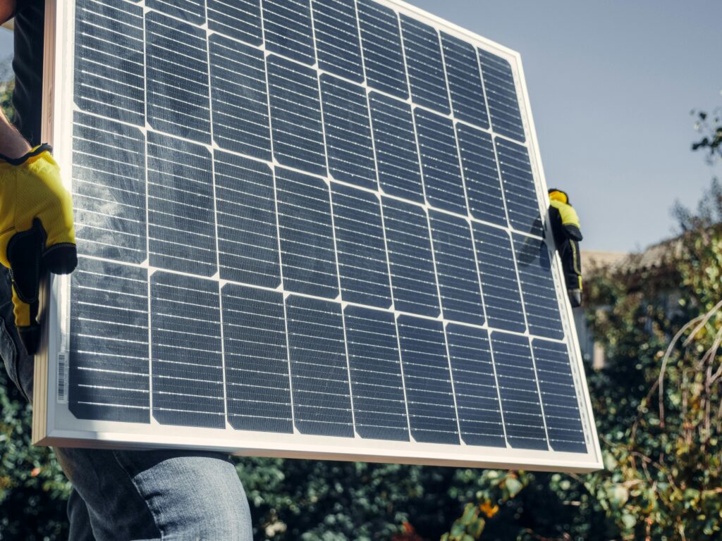 close up image of solar panels